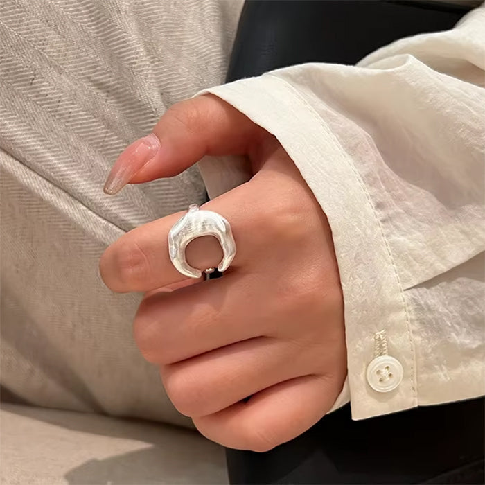 Crescent Chunky Ring