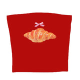 Croissant Print Tube Top