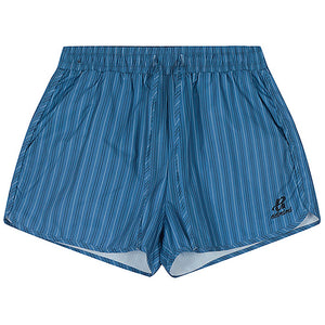Elastic Waist Pinstriped Shorts