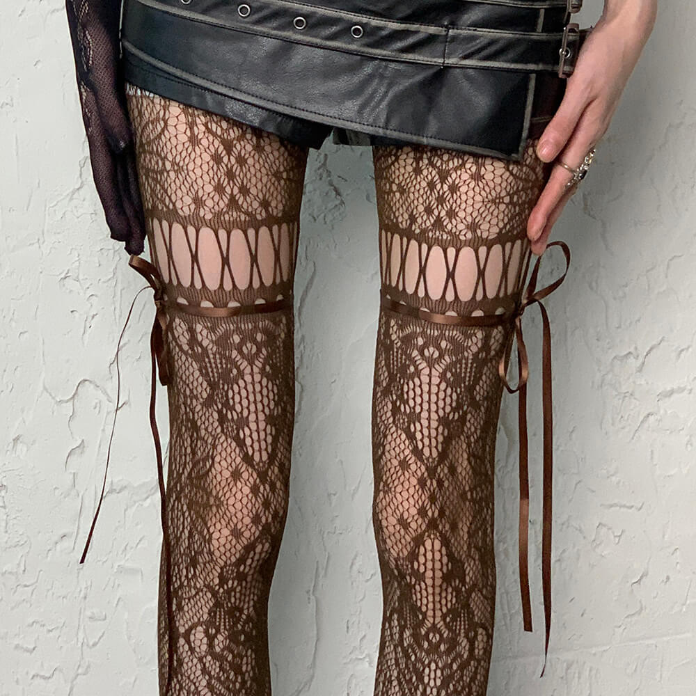 Fairy Grunge Aesthetic Lace Tights