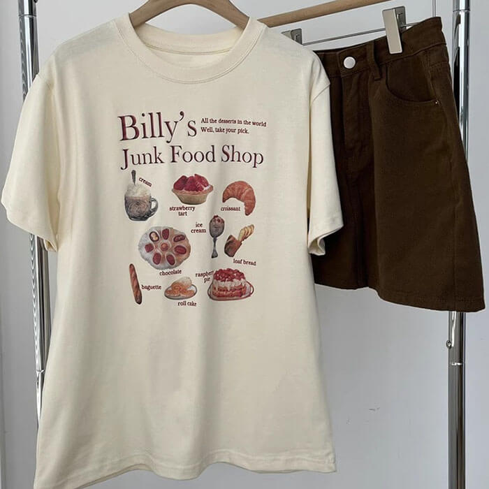 Junk Food Shop Aesthetic T-Shirt