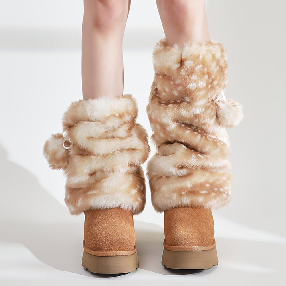 Forest Fawn Fluffy Leg Warmers