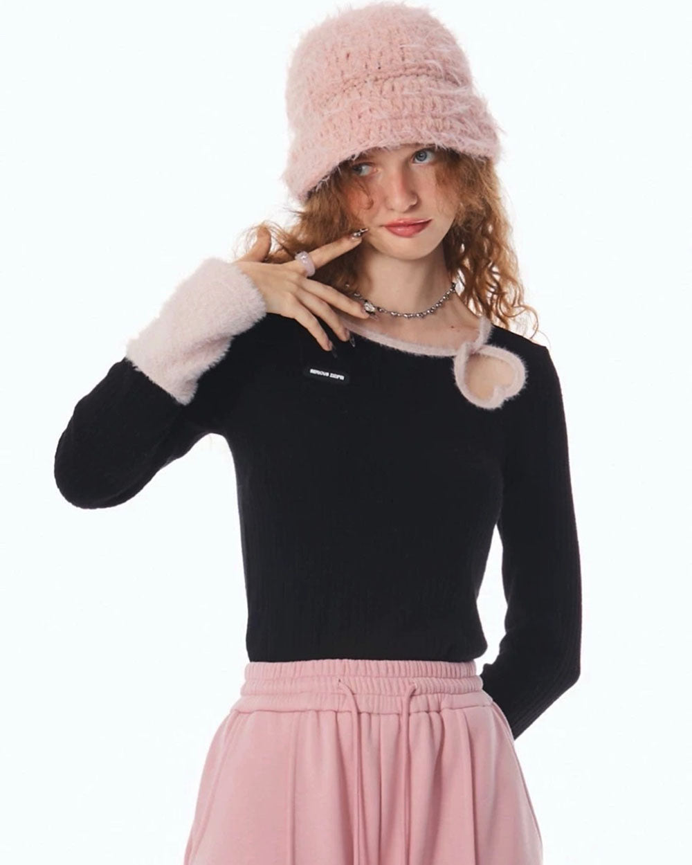 Secret Crush Heart Cutout Top