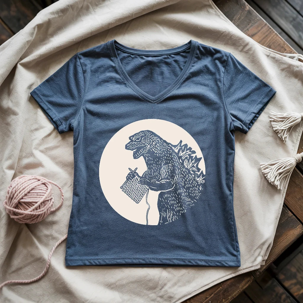 Knitzilla Lady V-neck