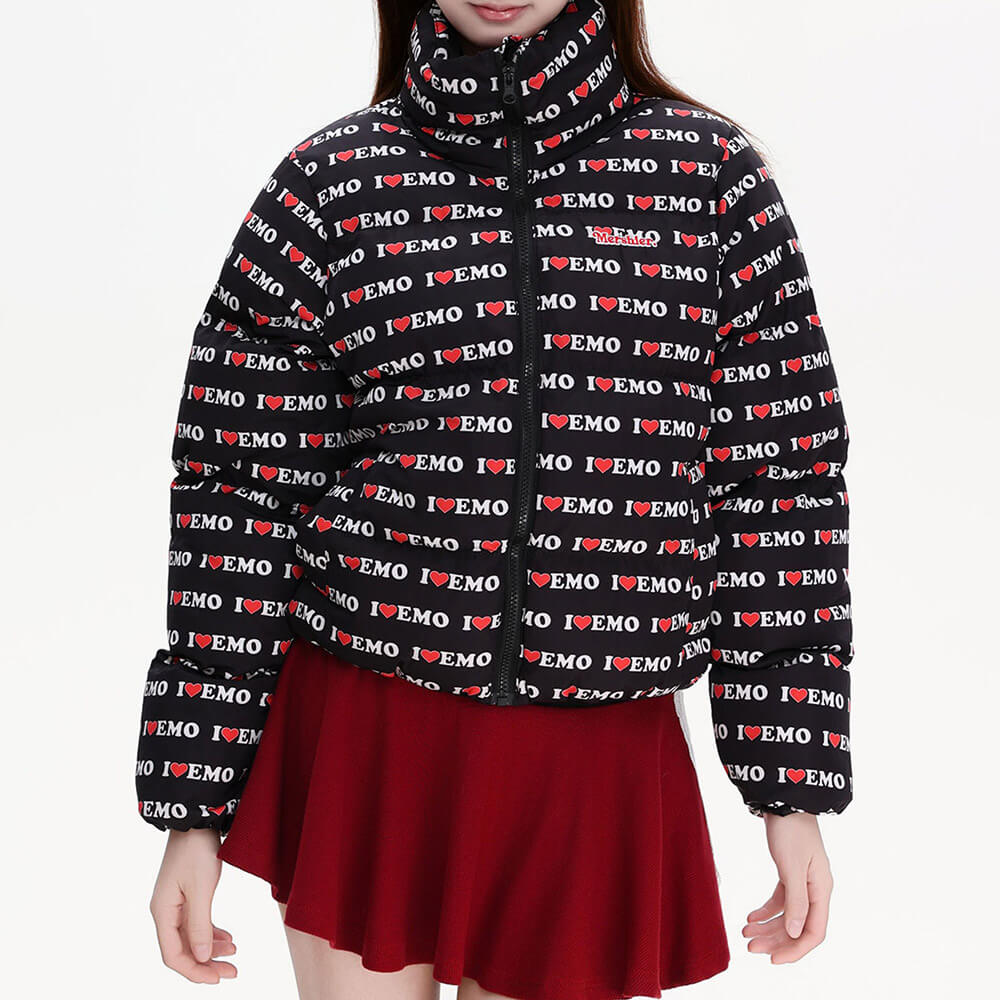 I Love Emo Puffer Jacket