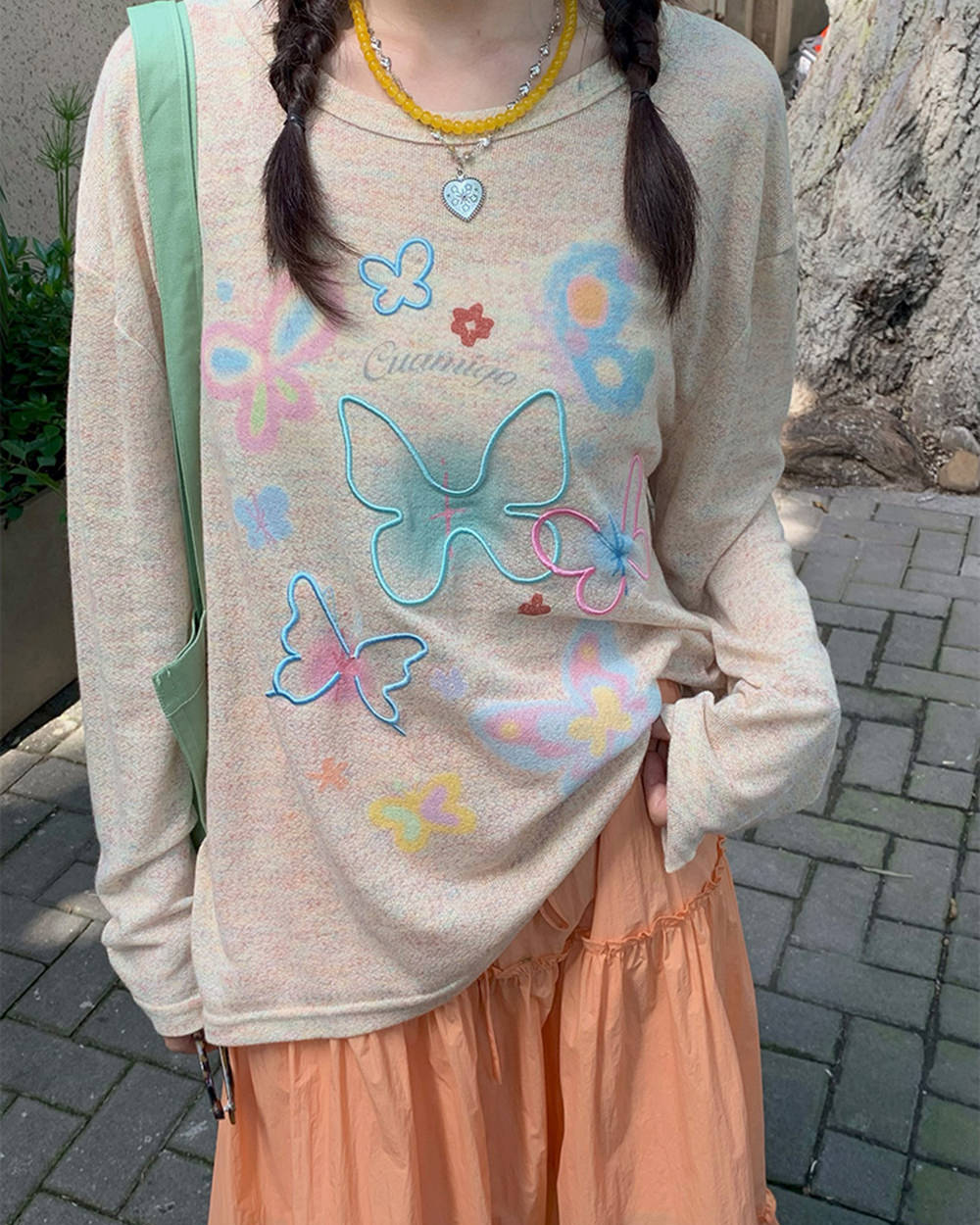 Indie Aesthetic Butterfly Long Sleeve