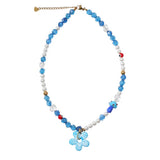 Indie Kid Flower Beaded Necklace