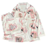 Kitty Satin Pajama Set