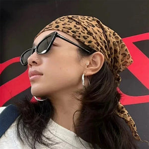 Leopard Print Headscarf
