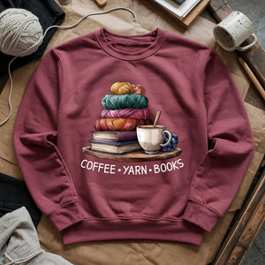 Coffee Yarn Books Sweatshirt