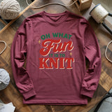 Fun It Is To Knit Long Sleeve T-shirt