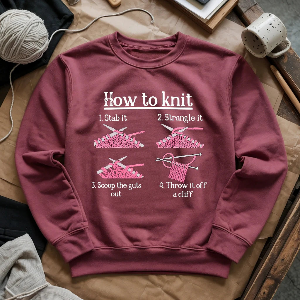 How To Knit Sweatshirt