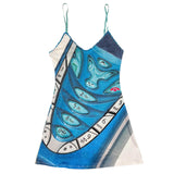 Mobile Phone Print Y2K Mini Dress
