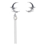 Moon Asymmetric Earrings