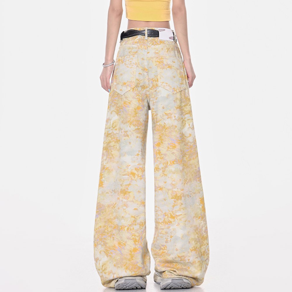 Lemon Swirl Baggy Pants