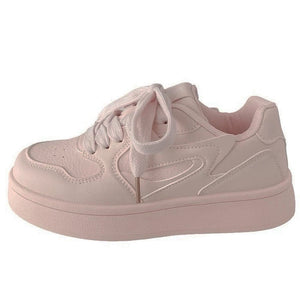 Self Made Skater Sneakers in Pink