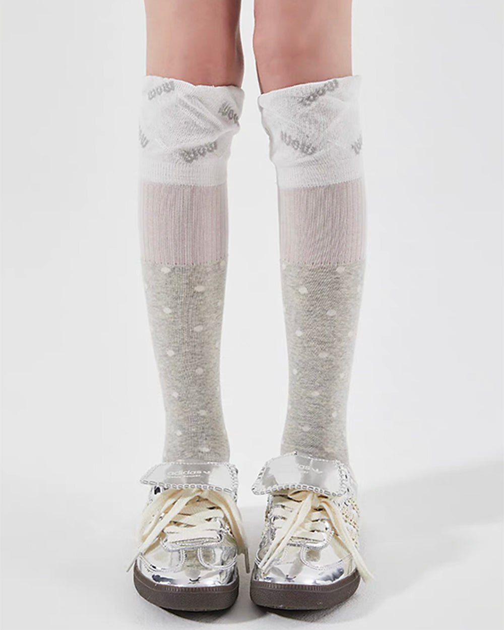 Preppy Polka Dot Knee High Socks
