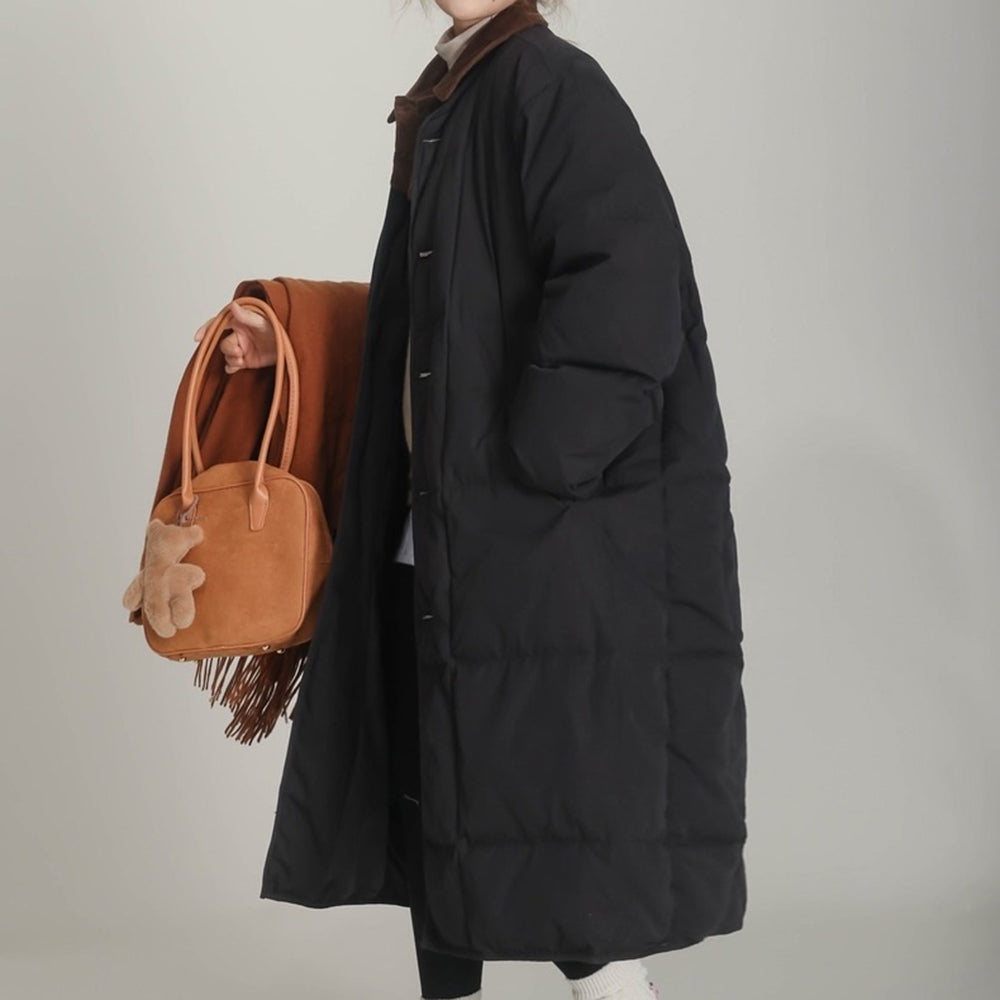 Preppy Style Quilted Coat