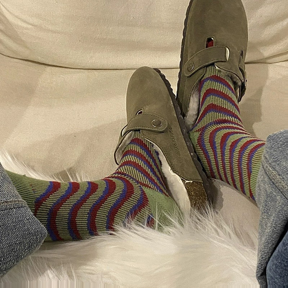 Primary Colors Striped Socks