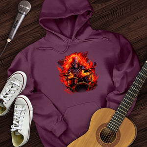 Fiery Drummer Guitar Hoodie
