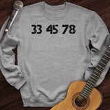 33-45-78 RPM Turntable Crewneck