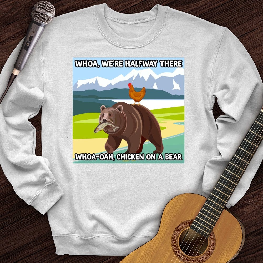 Chicken On A Bear Crewneck