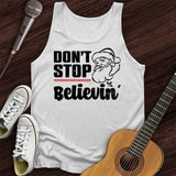 Don't Stop Believing Santa Tank Top