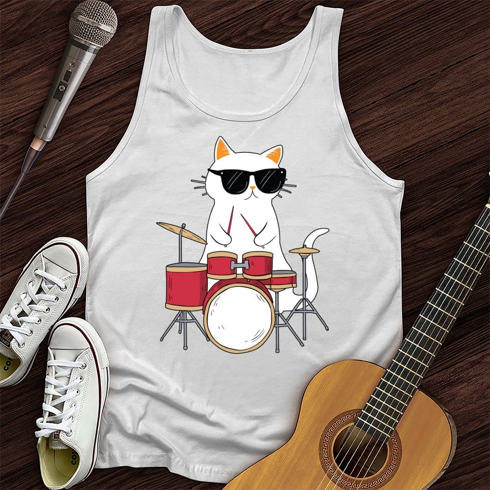 Drummer Cat Tank Top