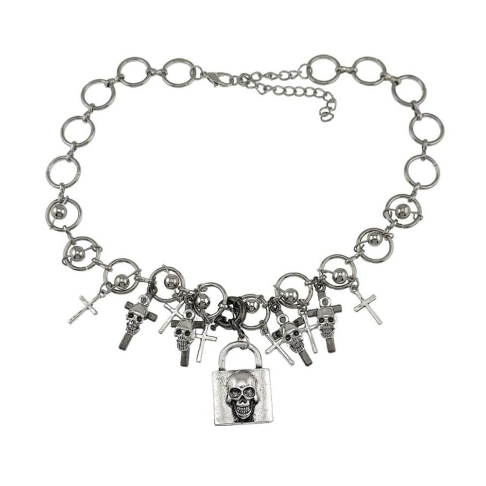 Skull Lock Necklace