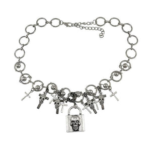 Skull Lock Necklace