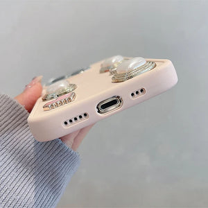 Soft Girl Aesthetic Hearts iPhone Case