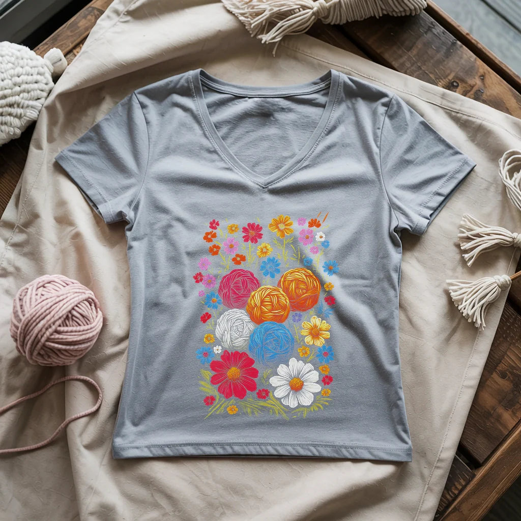 Yarn Bloom Lady V-neck