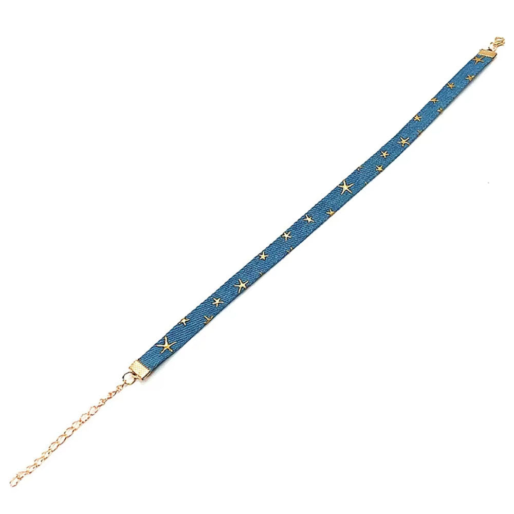 Star Girl Denim Choker