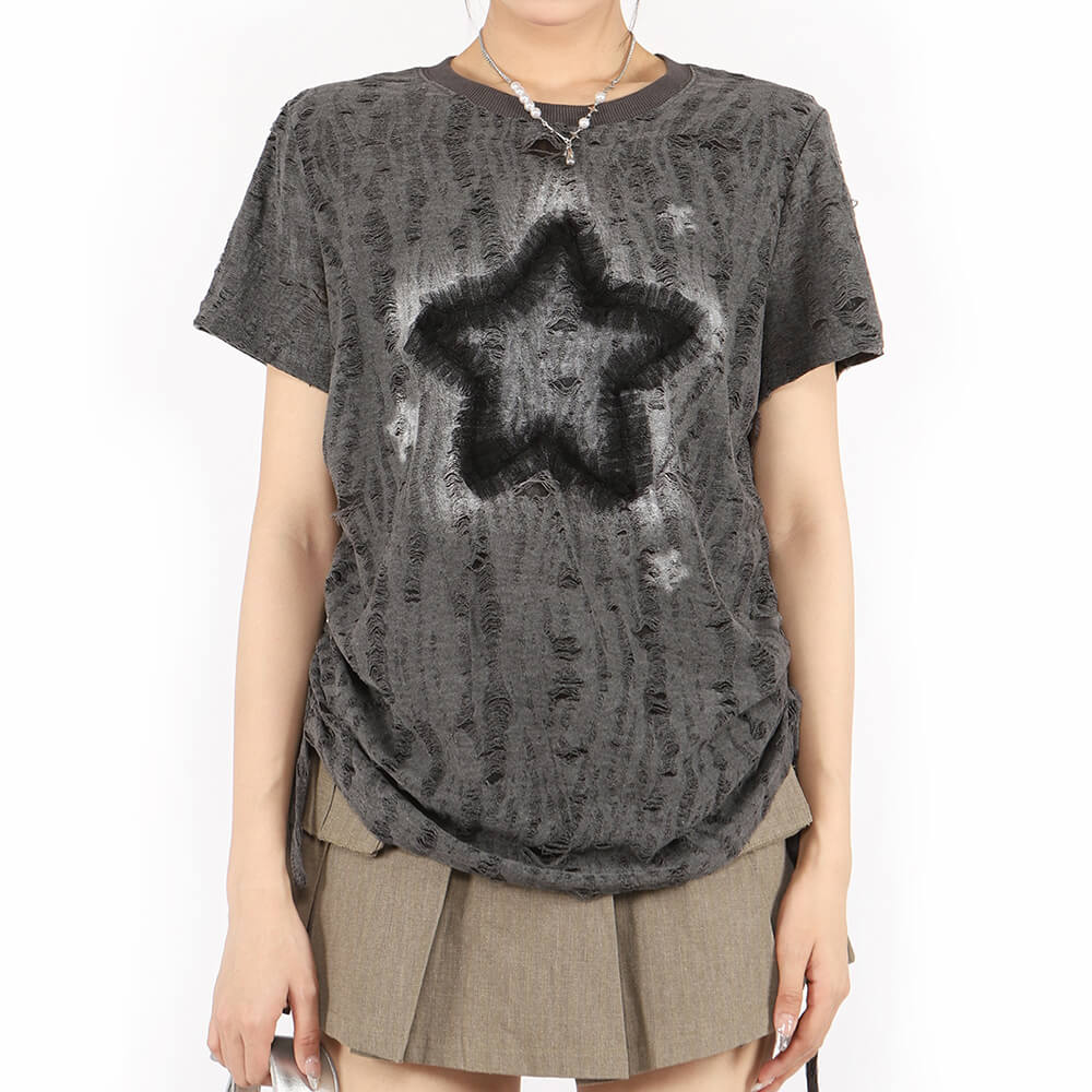 Star Print Relaxed Fit T-Shirt