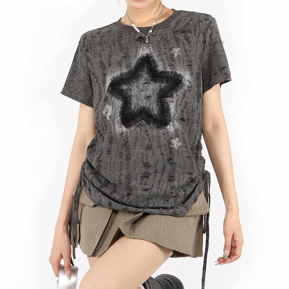 Star Print Relaxed Fit T-Shirt