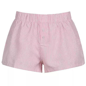 Soft Striped Lounge Shorts