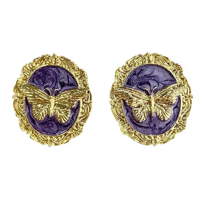 Vintage Style Butterfly Earrings