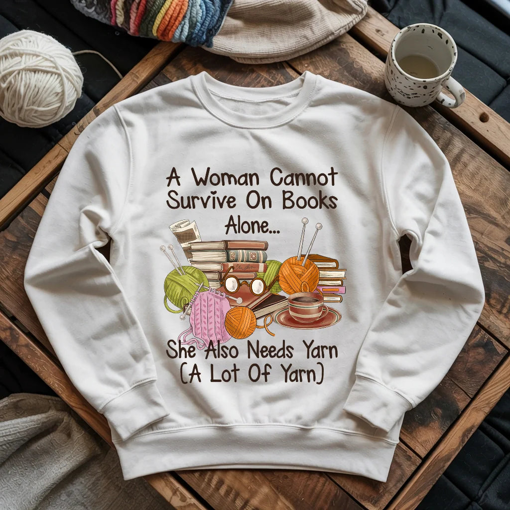 Books & Yarn Lover Sweatshirt